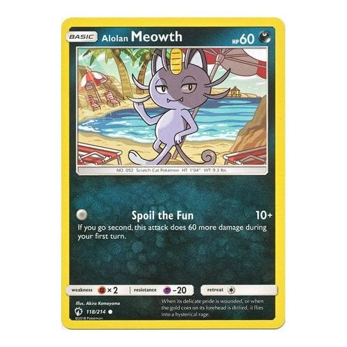 SM Lost Thunder 118/214 Alolan Meowth