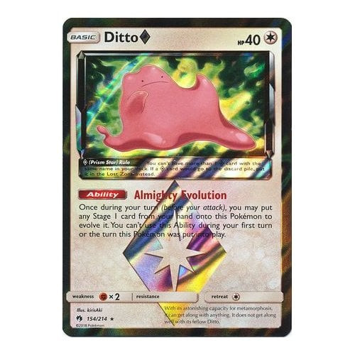 SM Lost Thunder 154/214 Ditto (Prism)