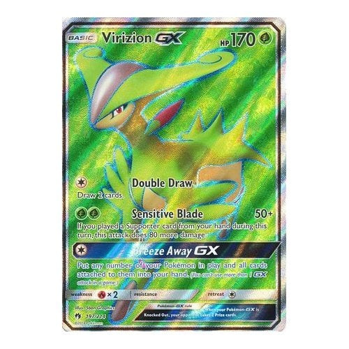 SM Lost Thunder 197/214 Virizion GX (Full Art)