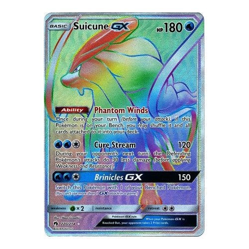 SM Lost Thunder 220/214 Suicune GX (Rainbow Rare)