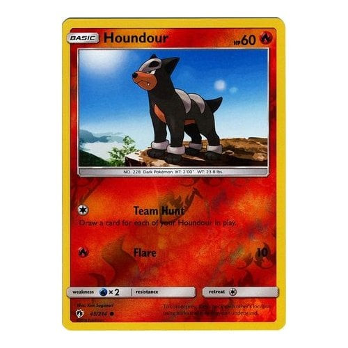 SM Lost Thunder 45/214 Houndour (Reverse Holo)