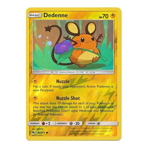 SM Lost Thunder 84/214 Dedenne (Reverse Holo)