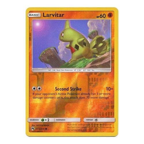 SM Lost Thunder 115/214 Larvitar (Reverse Holo)