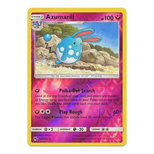 SM Lost Thunder 136/214 Azumarill (Reverse Holo)