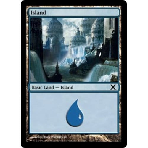 Island (#371) (foil) | 10th Edition