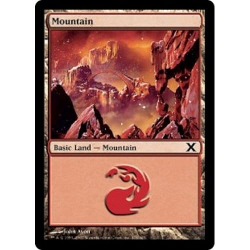 Mountain (#378) (foil) | 10th Edition