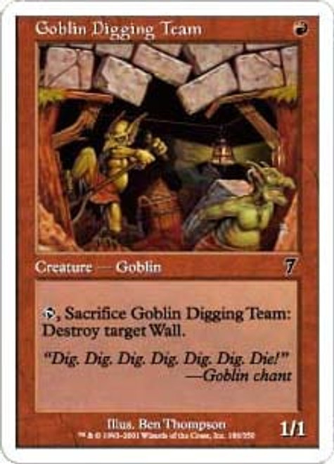 Goblin Digging Team (foil) | 7th Edition