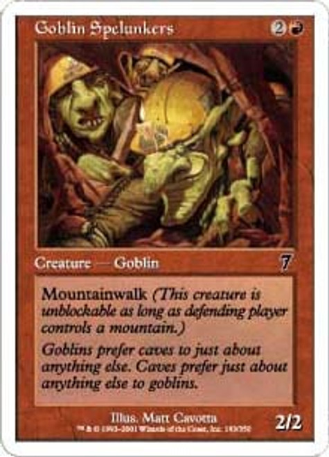 Goblin Spelunkers (foil) | 7th Edition