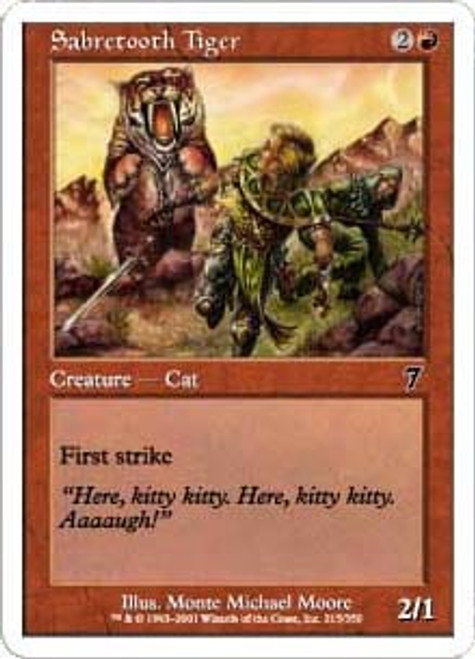 Sabretooth Tiger (foil) | 7th Edition