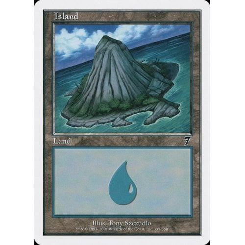 Island (#335) (foil) | 7th Edition