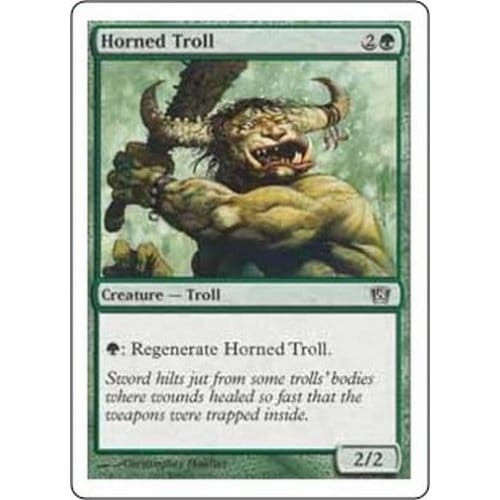 Horned Troll (foil) | 8th Edition