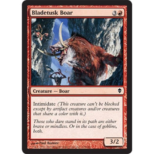 Bladetusk Boar (foil) | Zendikar