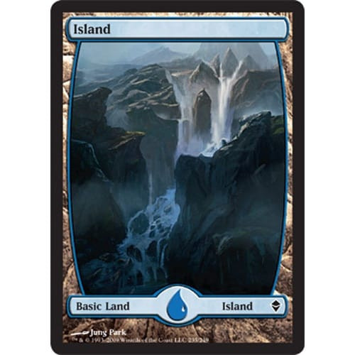 Island (#235) (Extended Art) (foil)