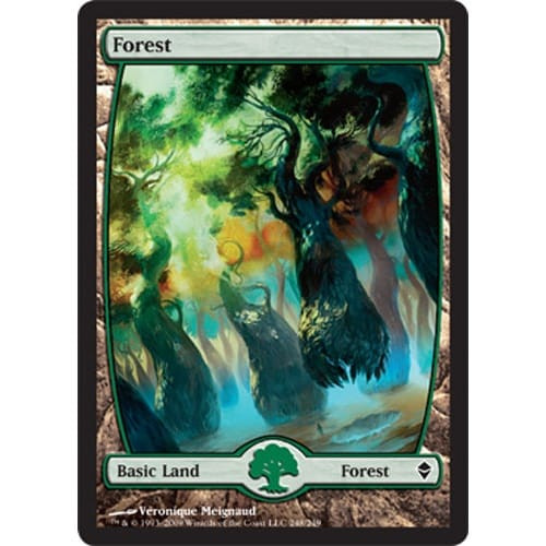 Forest (#248) (Extended Art) (foil) | Zendikar