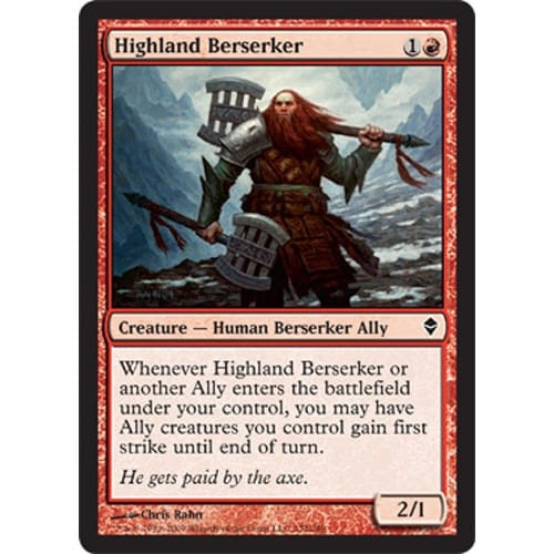 Highland Berserker | Zendikar