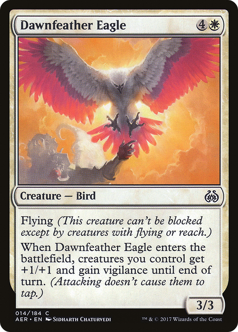 Dawnfeather Eagle (Reminder text) | Aether Revolt