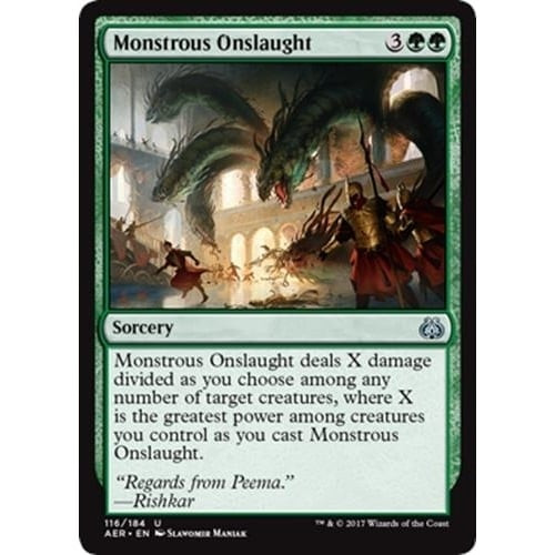 Monstrous Onslaught (foil) | Aether Revolt