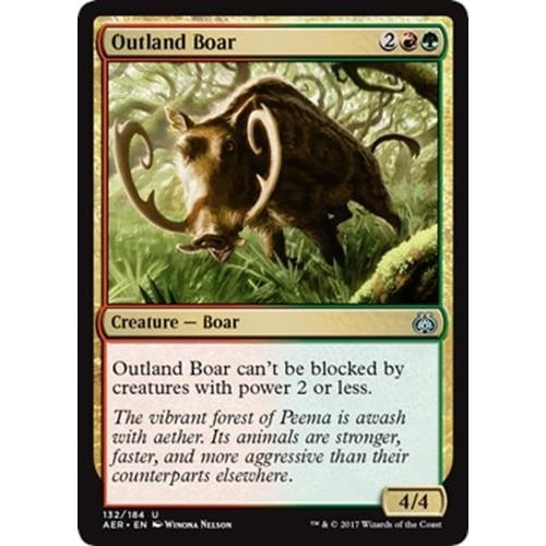 Outland Boar (foil) | Aether Revolt