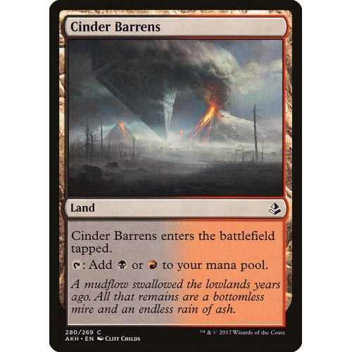 Cinder Barrens (Planeswalker Deck Card) | Amonkhet