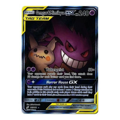 SM Team Up 186/181 Gengar & Mimikyu GX (Rainbow Rare Tag Team