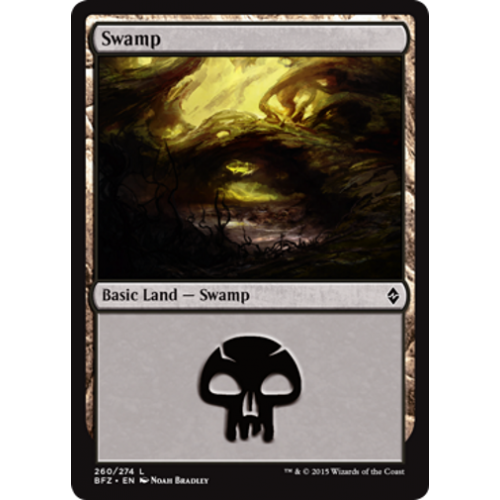 Swamp (#260) (Regular Art) | Battle for Zendikar