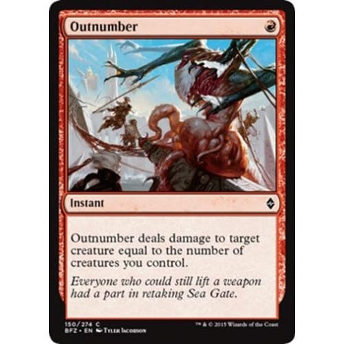 Outnumber (foil) | Battle for Zendikar