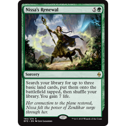 Nissa's Renewal (foil) | Battle for Zendikar