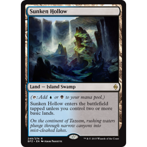Sunken Hollow (foil) | Battle for Zendikar