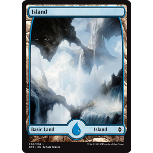 Island (#256) (Extended Art) (foil)