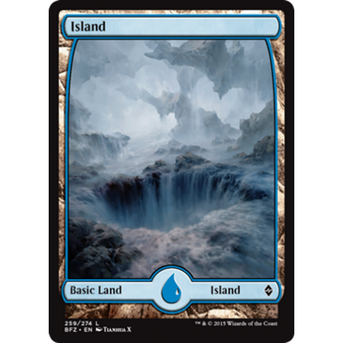 Island (#259) (Extended Art) (foil)