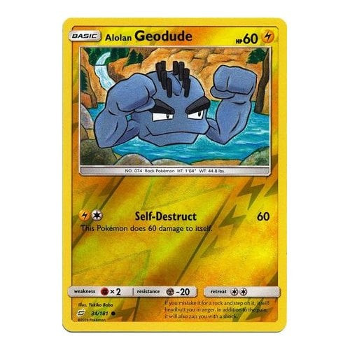 SM Team Up 34/181 Alolan Geodude (Reverse Holo)