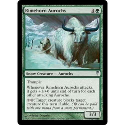 Rimehorn Aurochs (foil) | Coldsnap