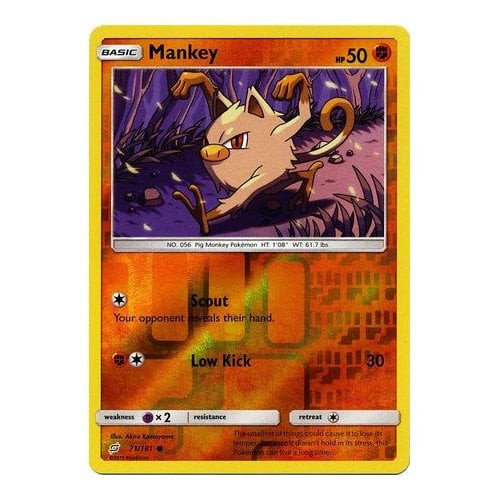 SM Team Up 071/181 Mankey (Reverse Holo)