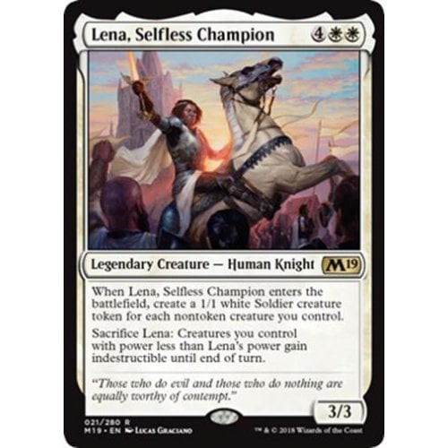 Lena, Selfless Champion (foil) | Core Set 2019