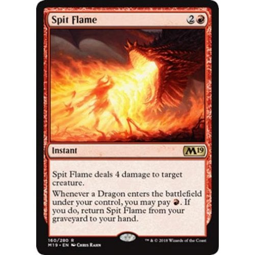 Spit Flame (foil) | Core Set 2019