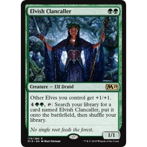 Elvish Clancaller (foil) | Core Set 2019