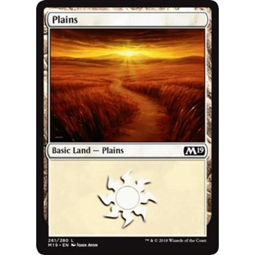 Plains (#261) (foil) | Core Set 2019