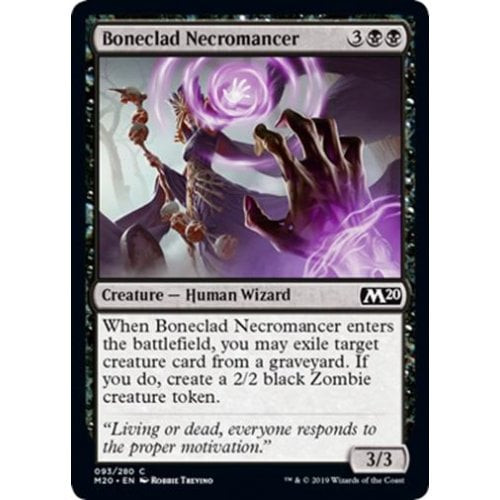 Boneclad Necromancer (foil) | Core Set 2020