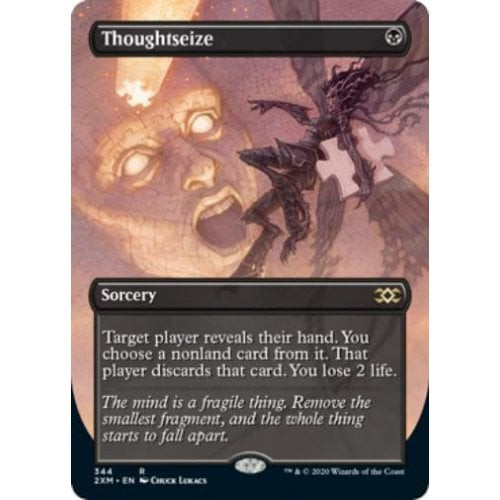 Thoughtseize (Borderless Art) (foil) | Double Masters