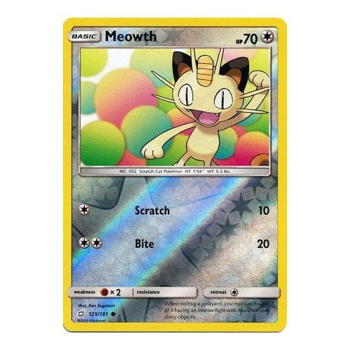 SM Team Up 125/181 Meowth (Reverse Holo)