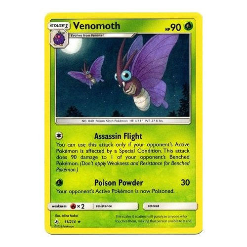 SM Unbroken Bonds 011/214 Venomoth