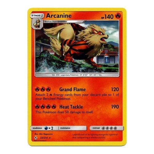 SM Unbroken Bonds 022/214 Arcanine (Holo)