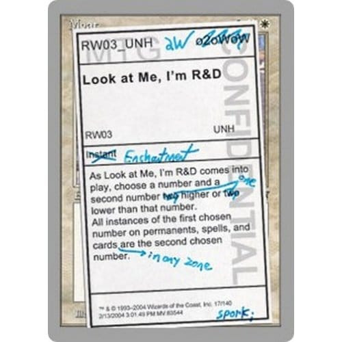 Look at Me, I'm R&D (foil)