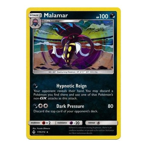 SM Unbroken Bonds 119/214 Malamar (Holo)