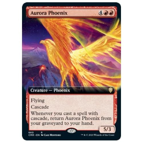 Aurora Phoenix (Extended Art foil) | Commander Legends