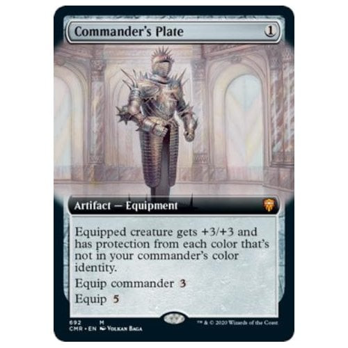 Commander's Plate (Extended Art foil) | Commander Legends