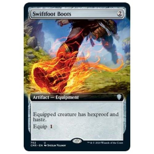 Swiftfoot Boots (Extended Art foil) | Commander Legends