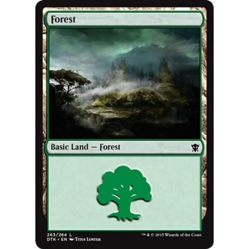 Forest (#263) (foil) | Dragons of Tarkir
