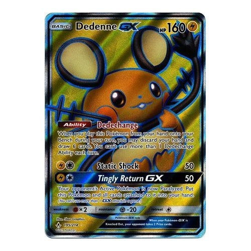SM Unbroken Bonds 195/214 Dedenne GX (Full Art)