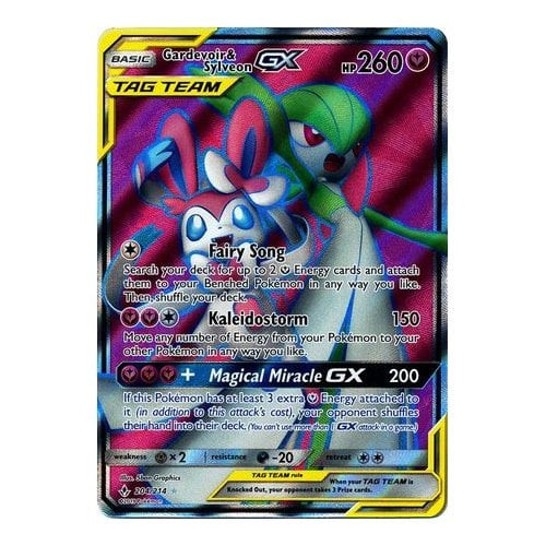 SM Unbroken Bonds 204/214 Gardevoir & Sylveon GX (Full Art Tag Team)